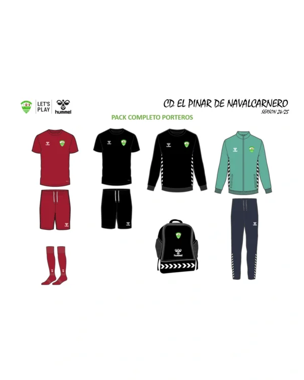 Pack Completo Porteros CD PINAR NAVALCARNERO
