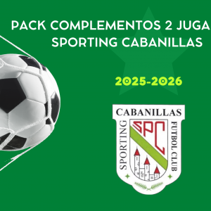 Pack complemento 2 jugador SPORTING CABANILLAS Pack complementos 2 jugador SPORTING CABANILLAS