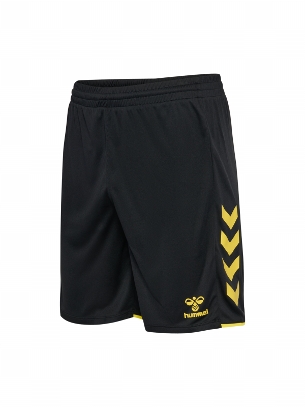 Diseño sin título (25) HMLCORE 2.0 SHORTS BLACK / BLAZING YELLOW AD HENARES 26-27