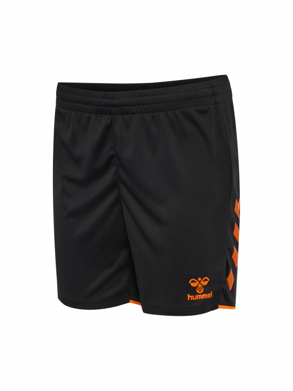 HMLCORE SHORTS WOMAN BLACK / ORANGE TIGER