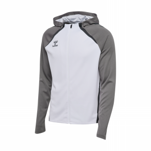 Diseño sin título (6) HMLLEAD 2.0 ZIP HOODIE WHITE / STEEL GRAY CAMARMA CF 26-27