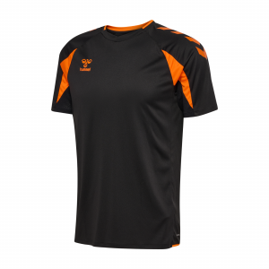 Diseño sin título (8) HMLCORE 2.0 JERSEY S/S BLACK / ORANGE TIGER CAMARMA CF 26-27