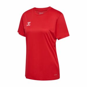 Diseño sin título (72) HMLESSENTIAL JERSEY S/S WOMEN TRUE RED C.D. GETAFE FEMENINO